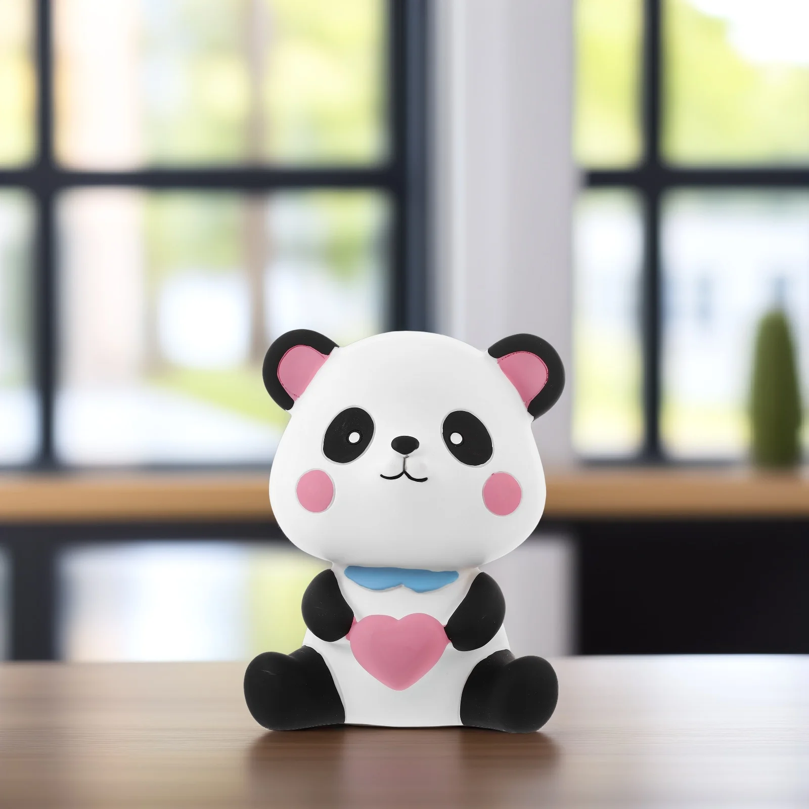 

Panda Shape Coin Bank Anti-Fall Cartoon Money Jar for Daily Savings Room Decoration Desktop Pot Lovely Piggy Bank Gift