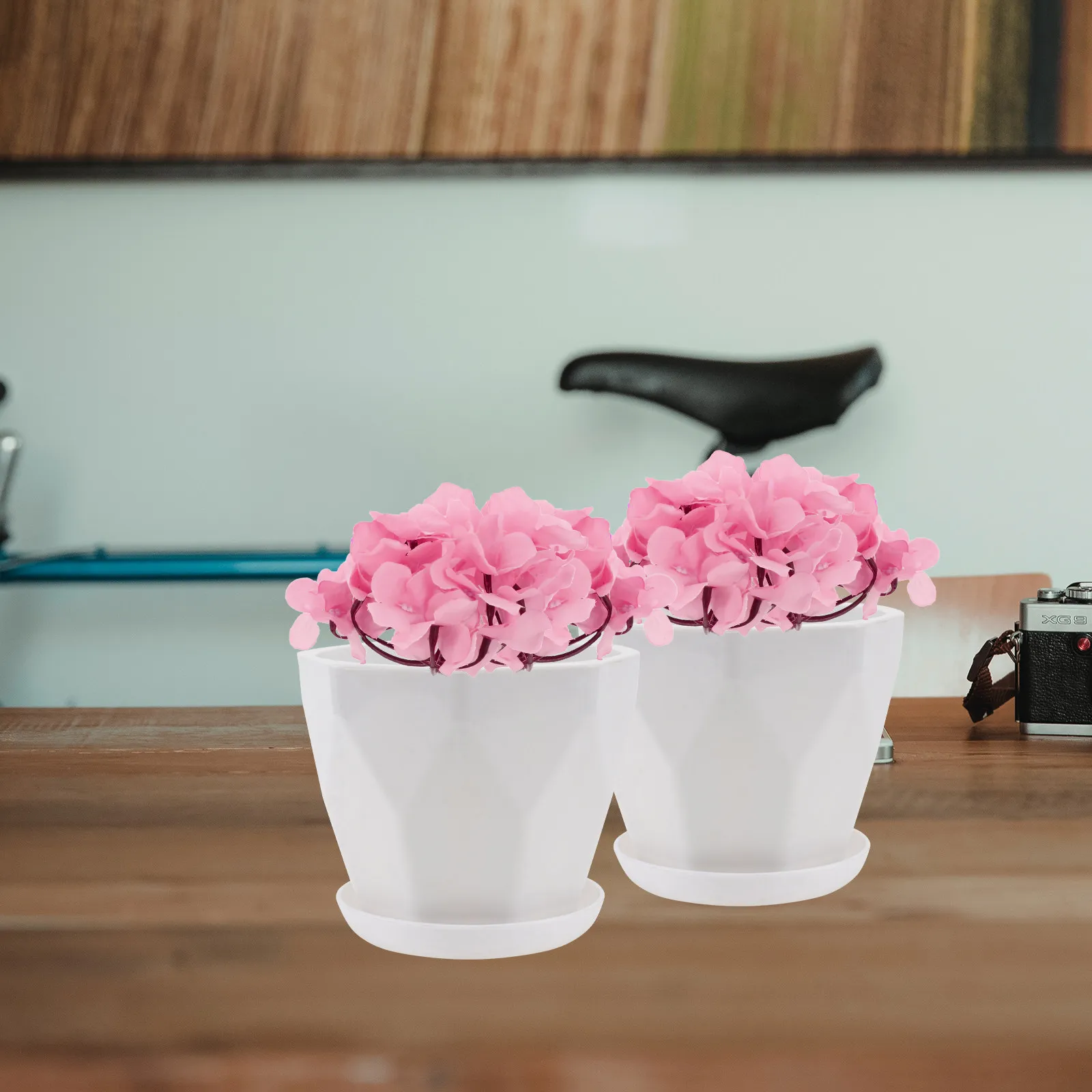 2Sets Thickened Breathable Plant Pot Simple Flowerpot for Gardening Household Bonsai Containers Creative Root Controlling