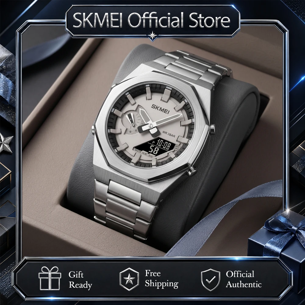 SKMEI 1816 Quartz Men Wristwatch Fashion Casual Wrist Watch Waterproof Chronograph Luminous Clock Alarm Timer Date Night Glow