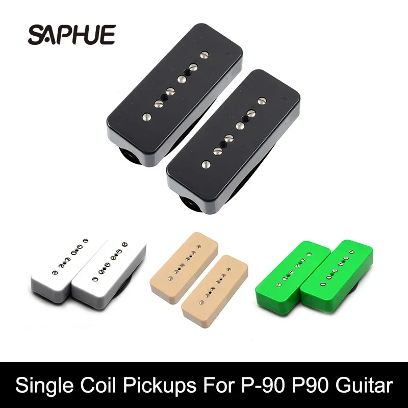 Single Coil Soap Bar Pickups For P-90 P90 Guitar Black/White/Ivory/Green Guitar Parts