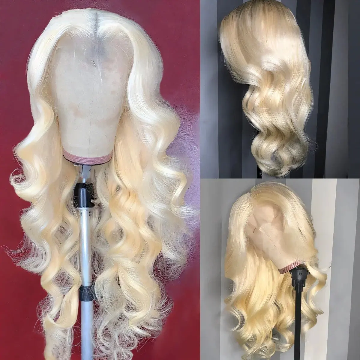 Melodie 613 HD Lace Wig 13x6 Human Hair 13X4 Frontal Blonde Colored Body Wave Glueless Water Wave 150 Density 24 40 Inch Wigs