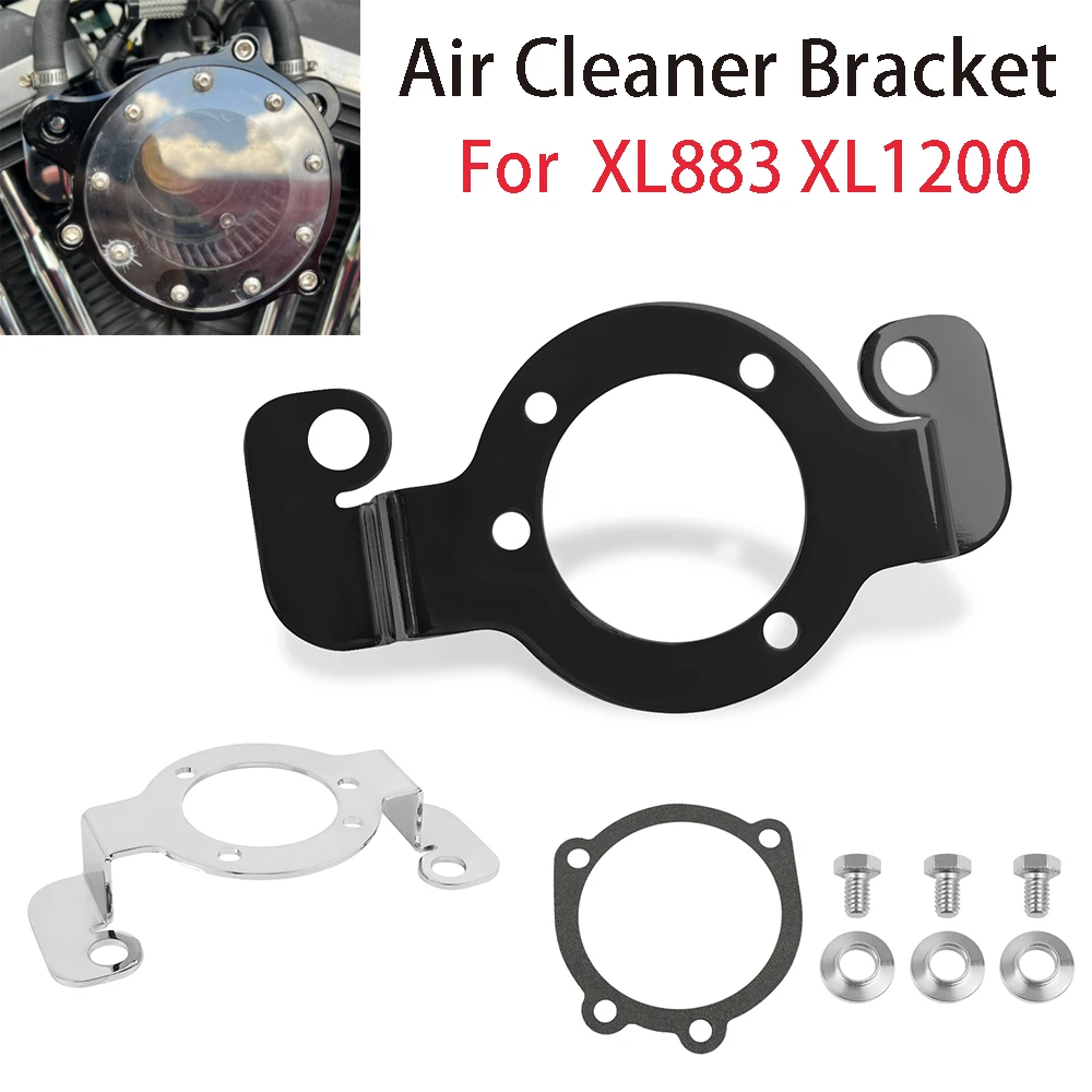 For Harley Sportster XL883 XL 883 1200 XL1200 XLH Models 1988-2006 Motorcycle Air Filter Cleaner Support Bracket Kit