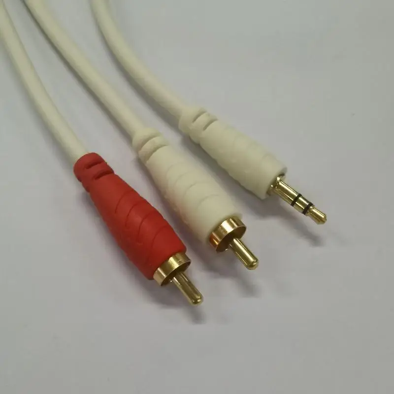 Kabel Audio 3.5mm do 2 RCA Pozłacany – Szeroka Kompatybilność
