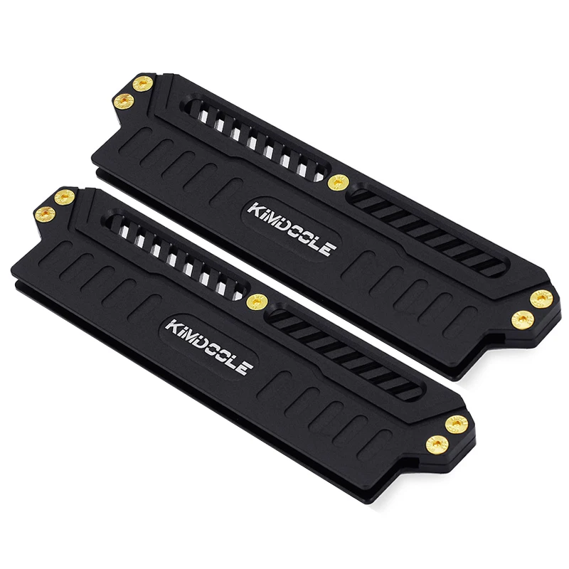 Kimdoole ddr4/ddr5 resfriamento do dissipador de calor colete de refrigeração liga alumínio memória ram cooler para pc ram jogo overclock cooler para ram