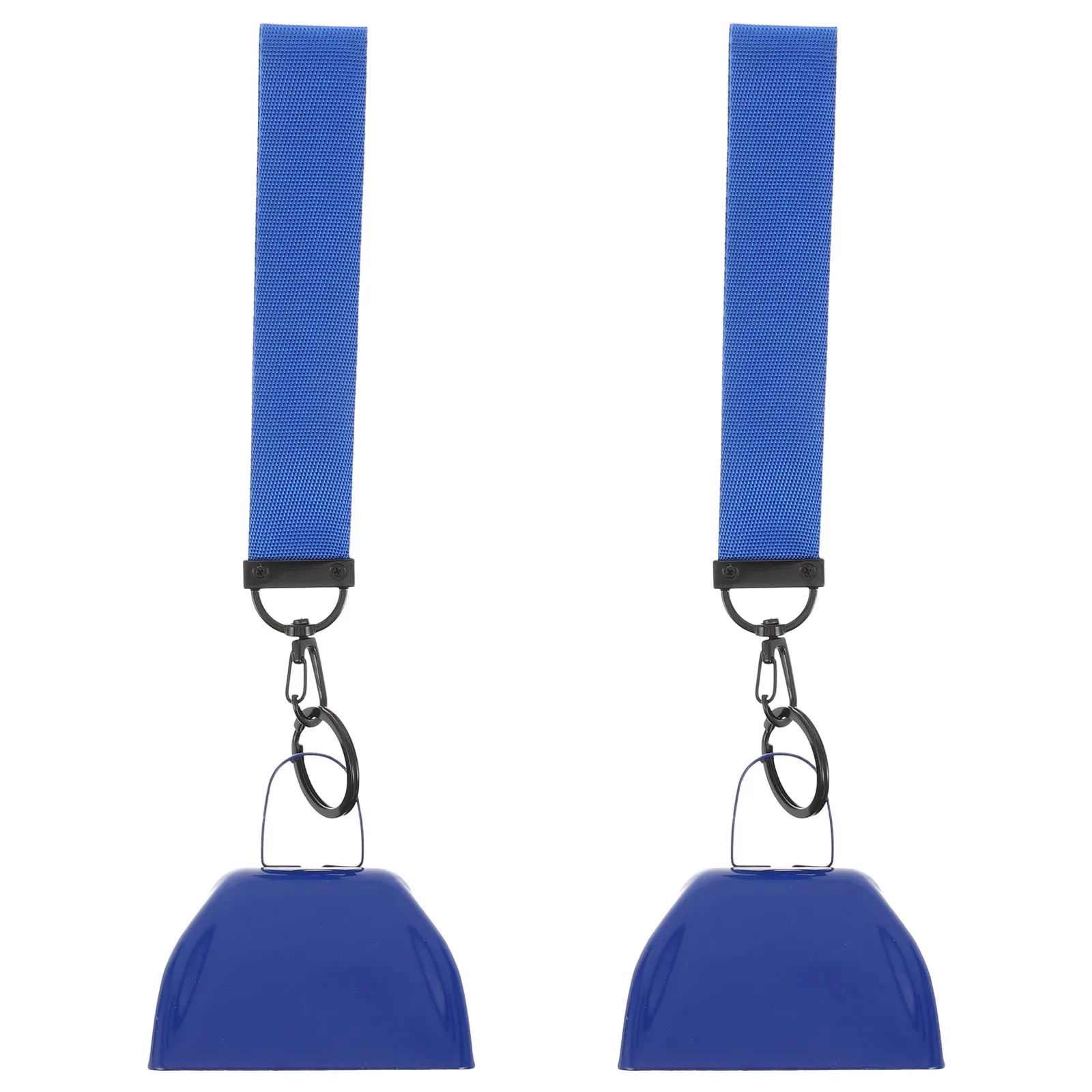 2Pcs Aluminum Alloy Bell Handheld with Handle Wrist Strap Loud Noise Maker Cheering Bell for Football Games Sporting