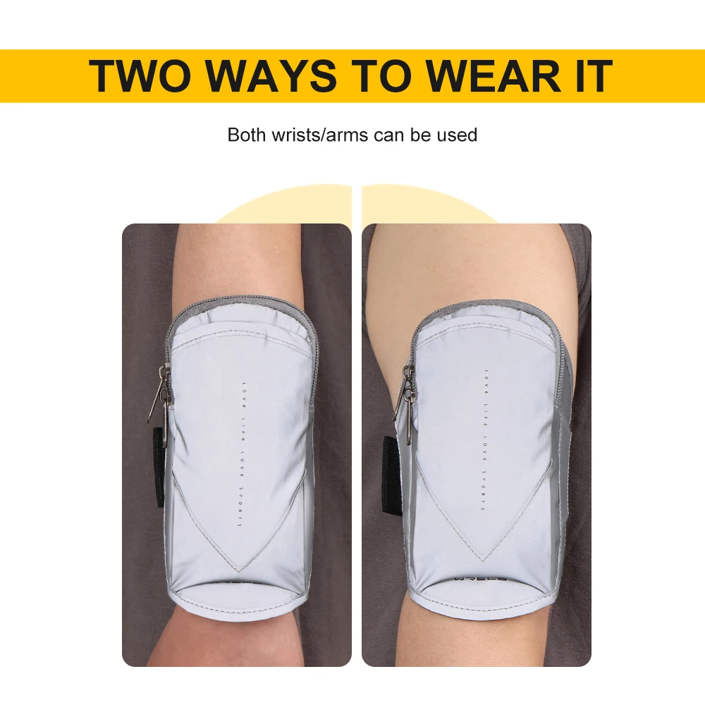 حقيبة ذراع لتنظيم الهاتف الخلوي ذات سعة كبيرة، حافظة ذراع رياضية مقاومة للماء وغير منفذية