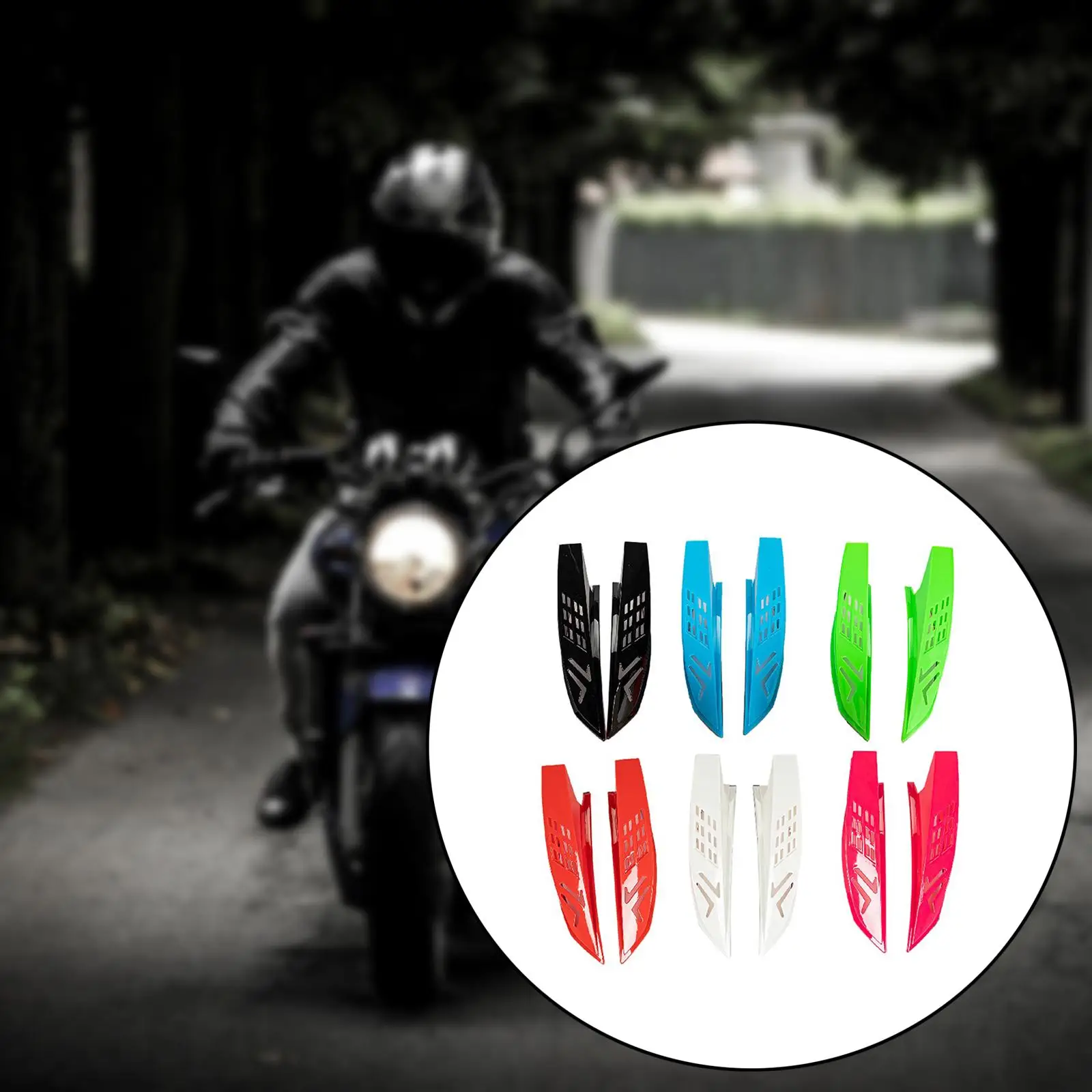 Plastic helmet horn, puncture decoration stylish bike parts, strong adhesive