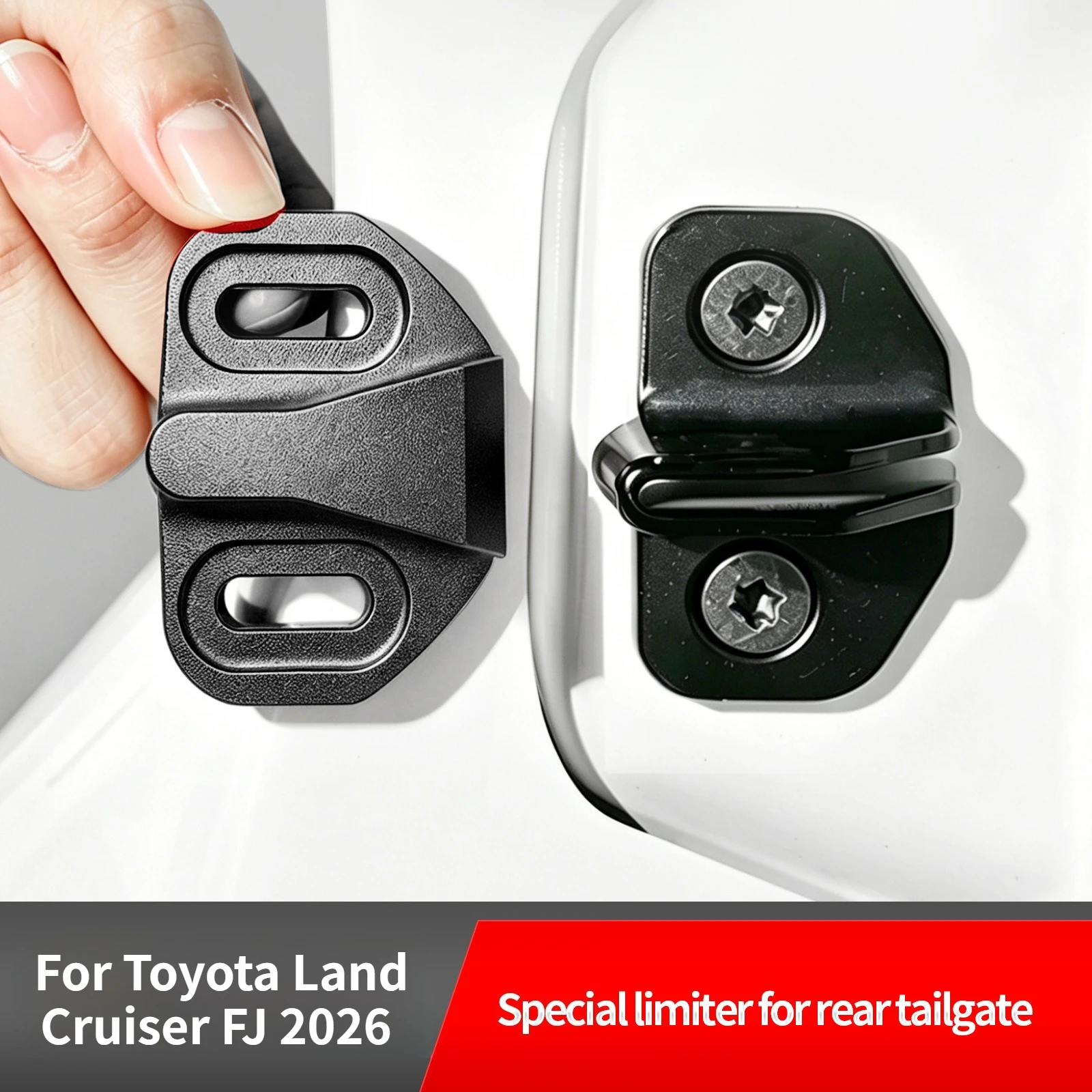 For Toyota Land Cruiser FJ 2026 Door Lock Stopper Tailgate Lock Catch Door Limiter Buckle Anti-Rust Car Modified Accessories