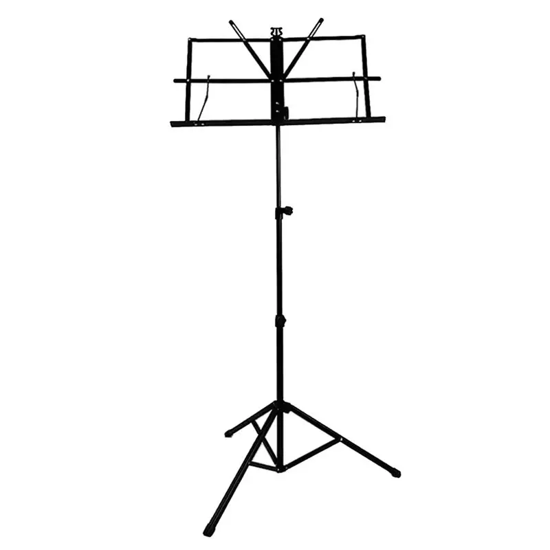 Portable Music Stand 2 in 1 Dual Use Folding Sheet Music Stand Desktop Book Stand Music Guitar Parts Accessorie-A55K view 4