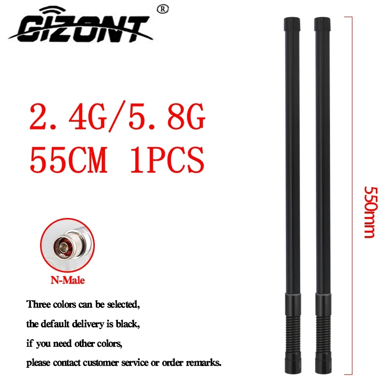 2.4G 5.8G fiberglass antenna for Hotspot WIFI 2.4GHz 5.8GHz outdoor AP High gain router modem Zigbee Spring damping antenna