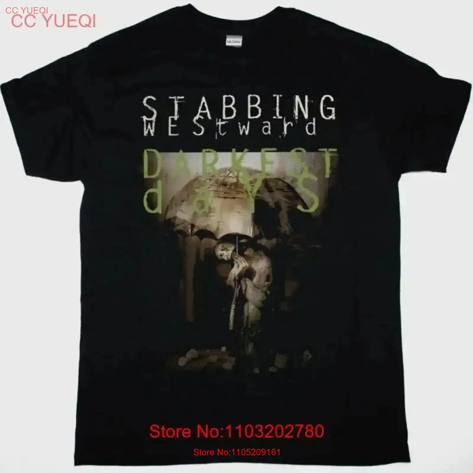 

STABBING WESTWARD DARKEST DAYS Best Rock T shirt EN195 vintage Washed fashion Breathable Top For Everyday Wear Casual vintage