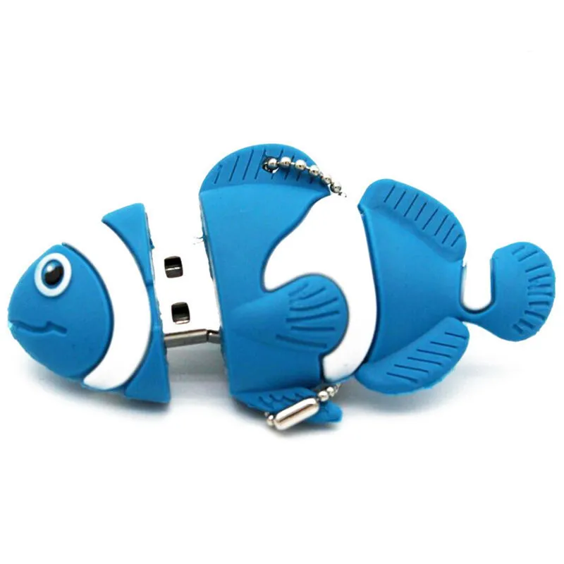 Cute cartoon animal fish Usb flash drive memory Stick pen drive pendrive 4GB 8GB 16GB 32GB 64GB U disk