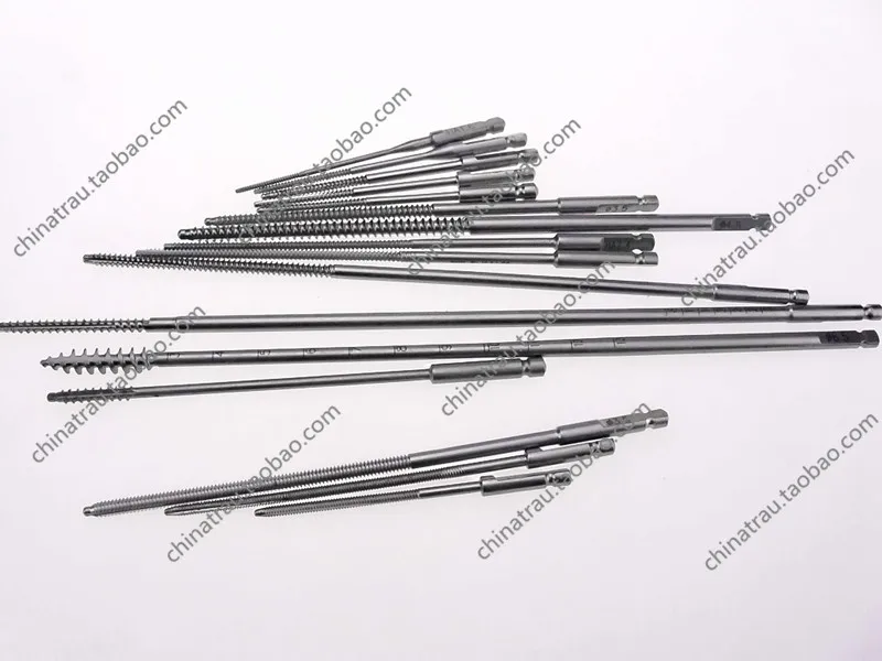 

medical orthopedic instrument bone screw use tapping inner fixation cortical cancellous locking screw Vet PET AO quick coupling