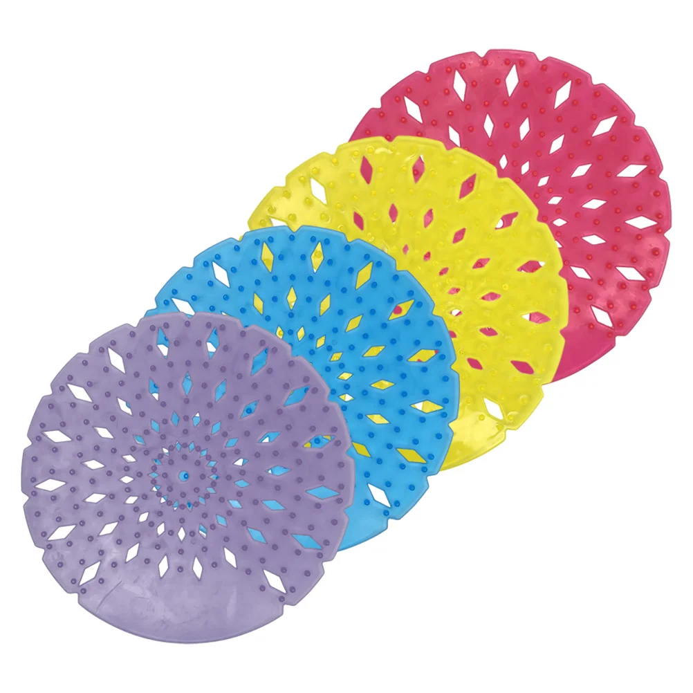 

4 Pcs Urinal Cakes Scented Deodorizer Men Screen Anti splash Bathroom Toilet Restroom Mango Cedar Lavender Odor