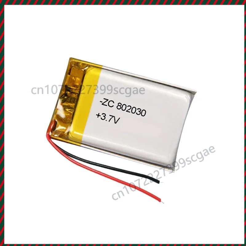 802030 3,7 V 420 mAh oplaadbare lithium-polymeerbatterij Li-ioncel voor MP3 MP4 MP5 GPS Bluetooth-luidspreker USB-ventilator Muis Massager