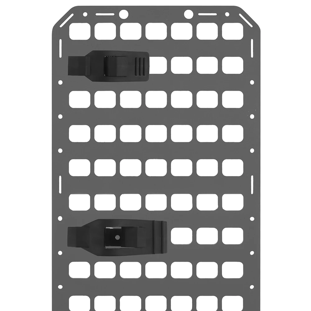 Morsetti in gomma per montaggio su fucile tattico veicolo verticale M4 AR15 organizzazione Rifle Rack piastre di supporto in alluminio per pannello rigido Molle