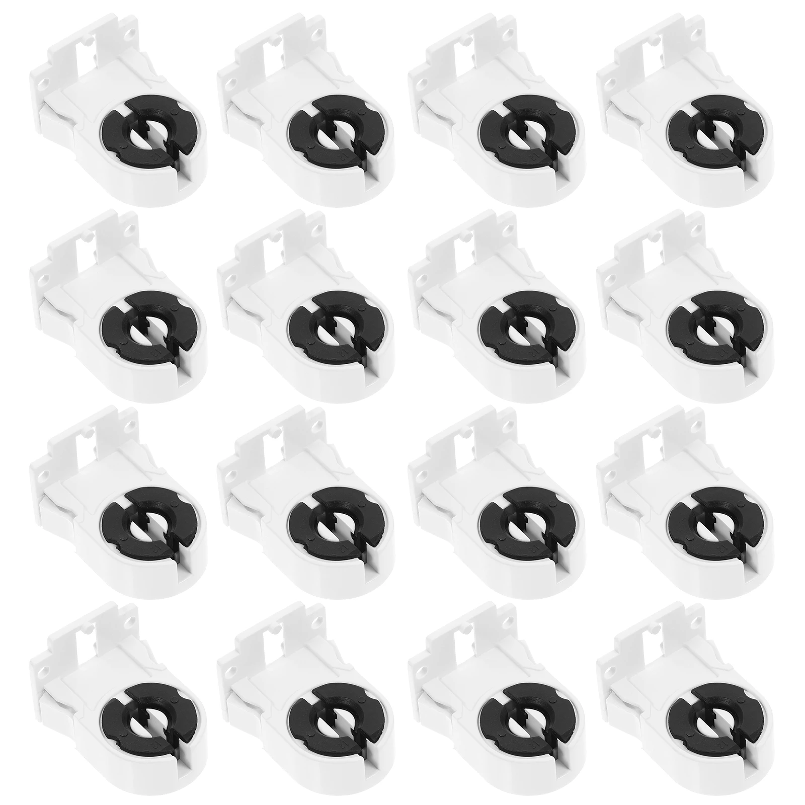 

50pcs Fluorescent Lamp Holder Brackets Base Tube Light Bulb Socket Converter Durable Easy Install Kitchen Bedroom Shop