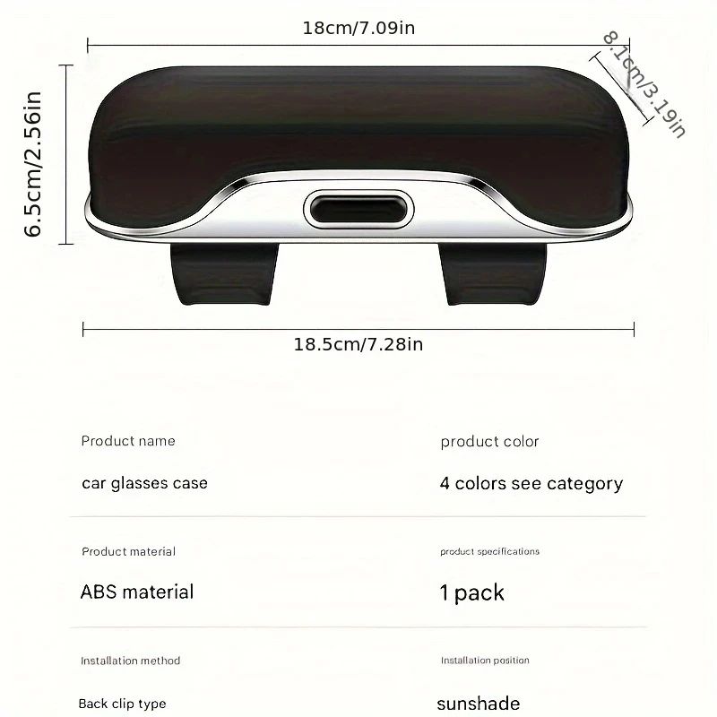 Auto Brillen Box Tragbare Auto Sonnenbrille Halter Im Auto Fahren Gläser Halter Brillen Fall Sonnenblende Auto Linsen Halter – Detail 11