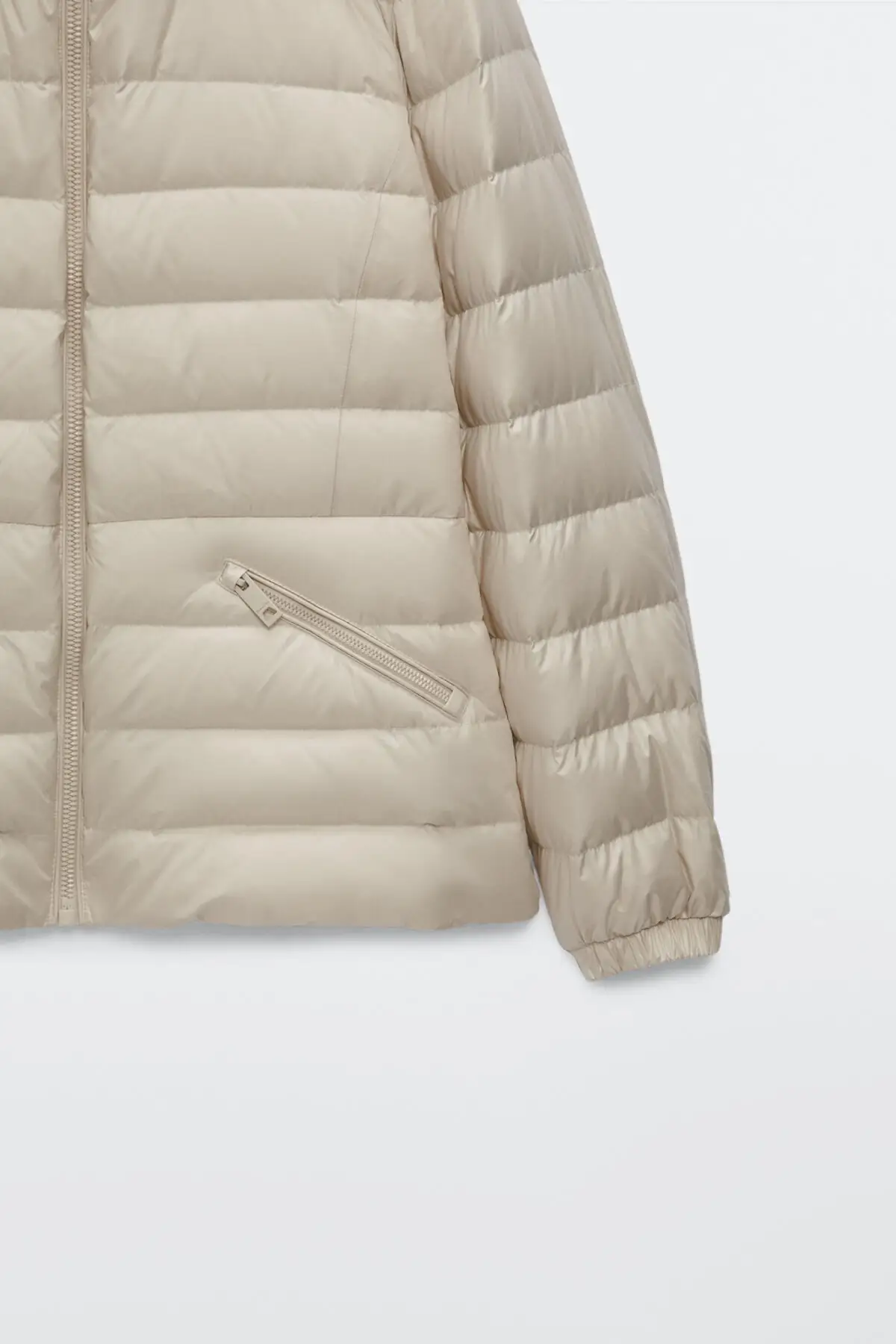 Women's Hooded Beige Inflatable Parka Casual Stylish Fashion Women's Clothing Outdoor Winter Wear Women Beige Parkas Down Parkas