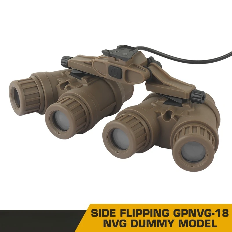 GPNVG-18 NVG Dummy Model Side Flipping Version Tactical FAST Helmet Four-Tube Night Vision Goggle Simulation Dummy Cosplay Props