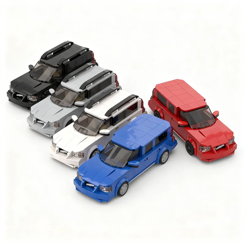2092pcs MOC Brick V70 - Five Colors City Champions Model Building Blocks Christmas Gift Toy Construction Art Creative Display