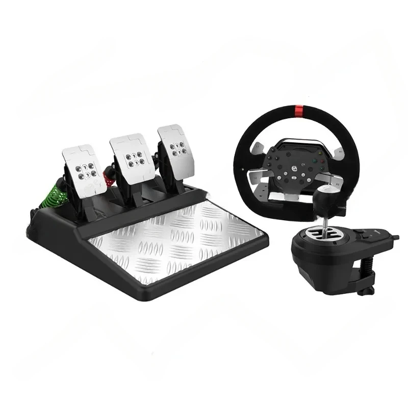

V10 Force Feedback Racing Game Steering Wheel 900 Degree Compatible PC/ONE/PS4