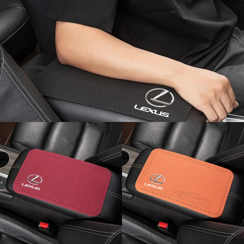 Alfombrilla para reposabrazos, funda blanda, consola central, alfombrilla para Lexus CT200h F sport ES LS IS GS LC RC RX UX NX LX GX, accesorios para coche
