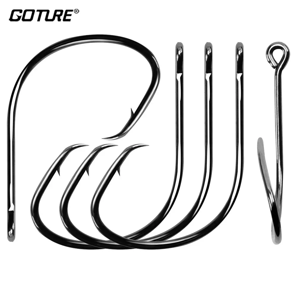 

Goture 50pcs/lot Fishing hooks Set High Corbon Steel Single Barbed Hooks Sea/Fresh water Fishing Tackle Carp Fishing Accessories