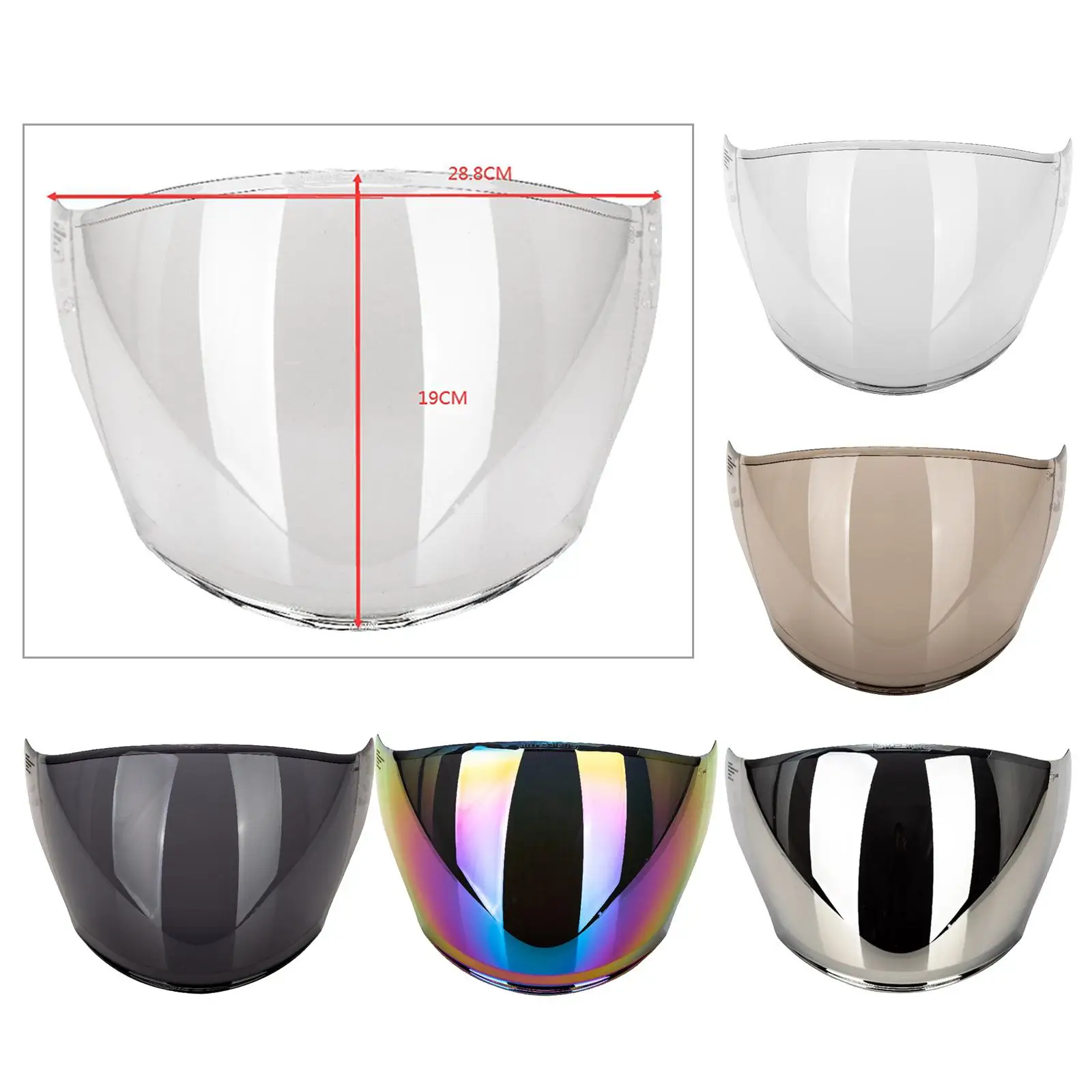 ชิลด์บังแดดหมวกกันน็อคมอเตอร์ไซค์น้ำหนักเบาขนาดกะทัดรัดสำหรับ MT OF-504 MT-OF-504