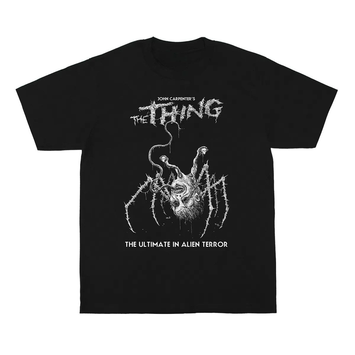 The Thing John Carpenter Horror Movie T-shirt Men Cotton Casual Graphic Print Short Sleeve Summer Hipster Unisex Streetwear Top