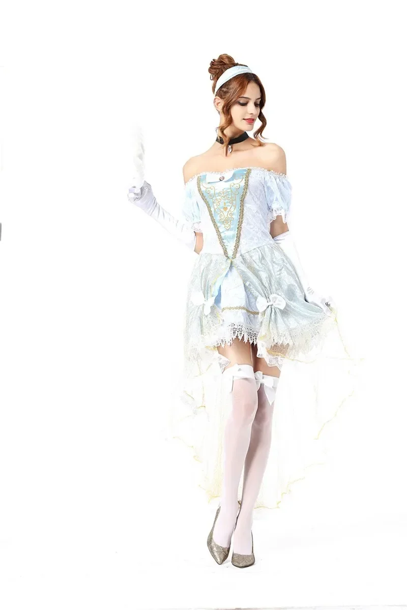 Adult Cosplay Halloween Costumes For Women Sexy French Queen Costume Cosplay Party Formal Dress