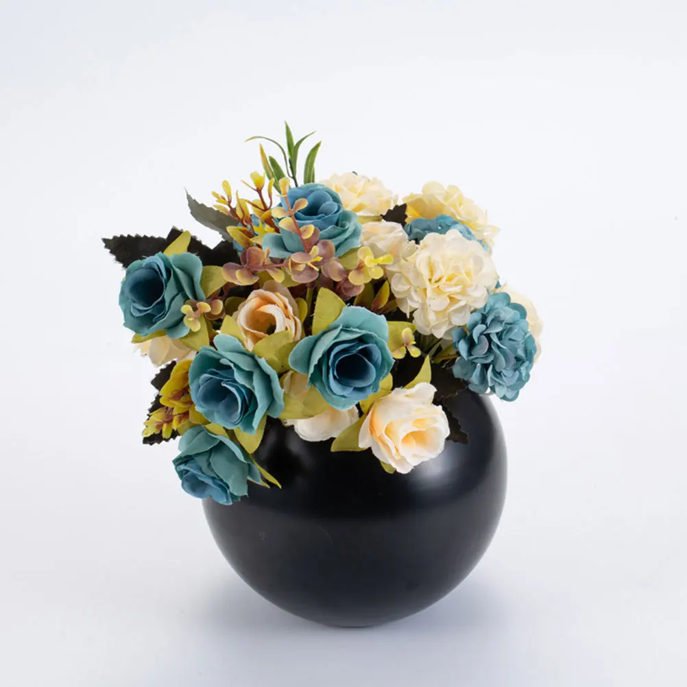 

Stainless Steel Flower Vase Sturdy Metal Desktop Vase Home Supplies Flower Arrangement Table Centerpiece Decoration