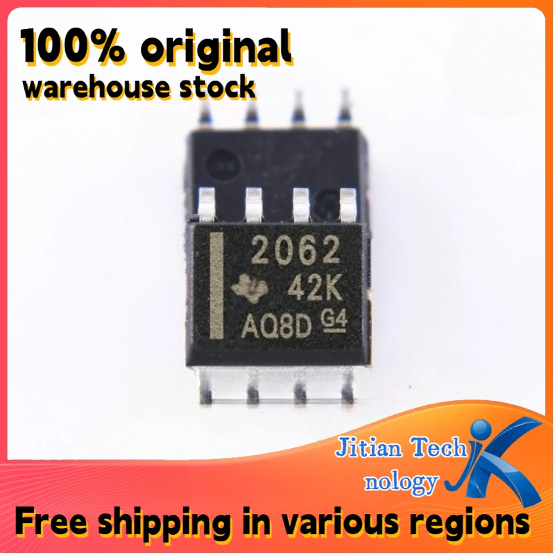 10PCS 100% brand new TPS2062DR TPS2062 logo 2062 SOP8 High-Quality Electronic Component