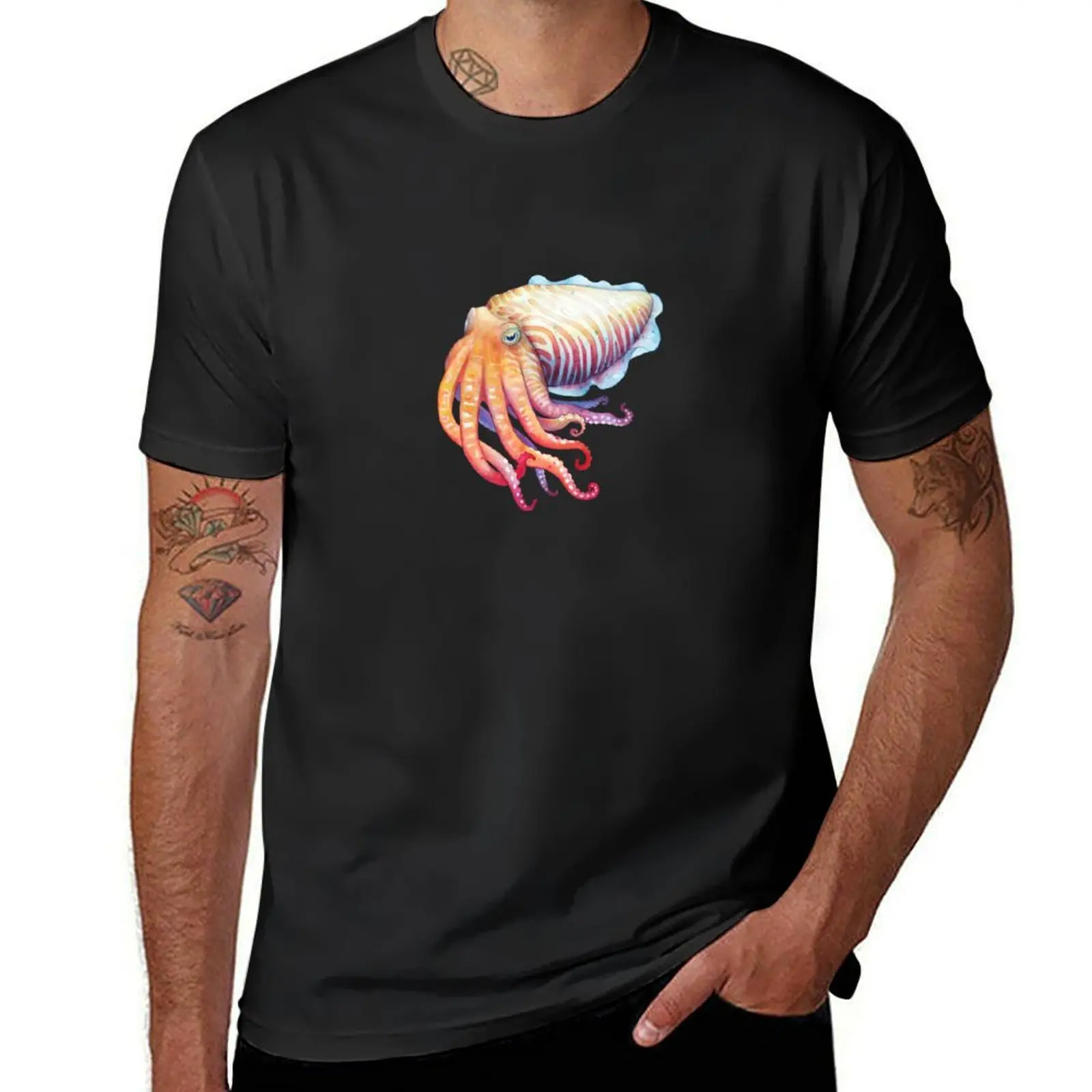 Cuttlefish T-Shirt shirts graphic tees funnys boys animal print mens plain t shirts