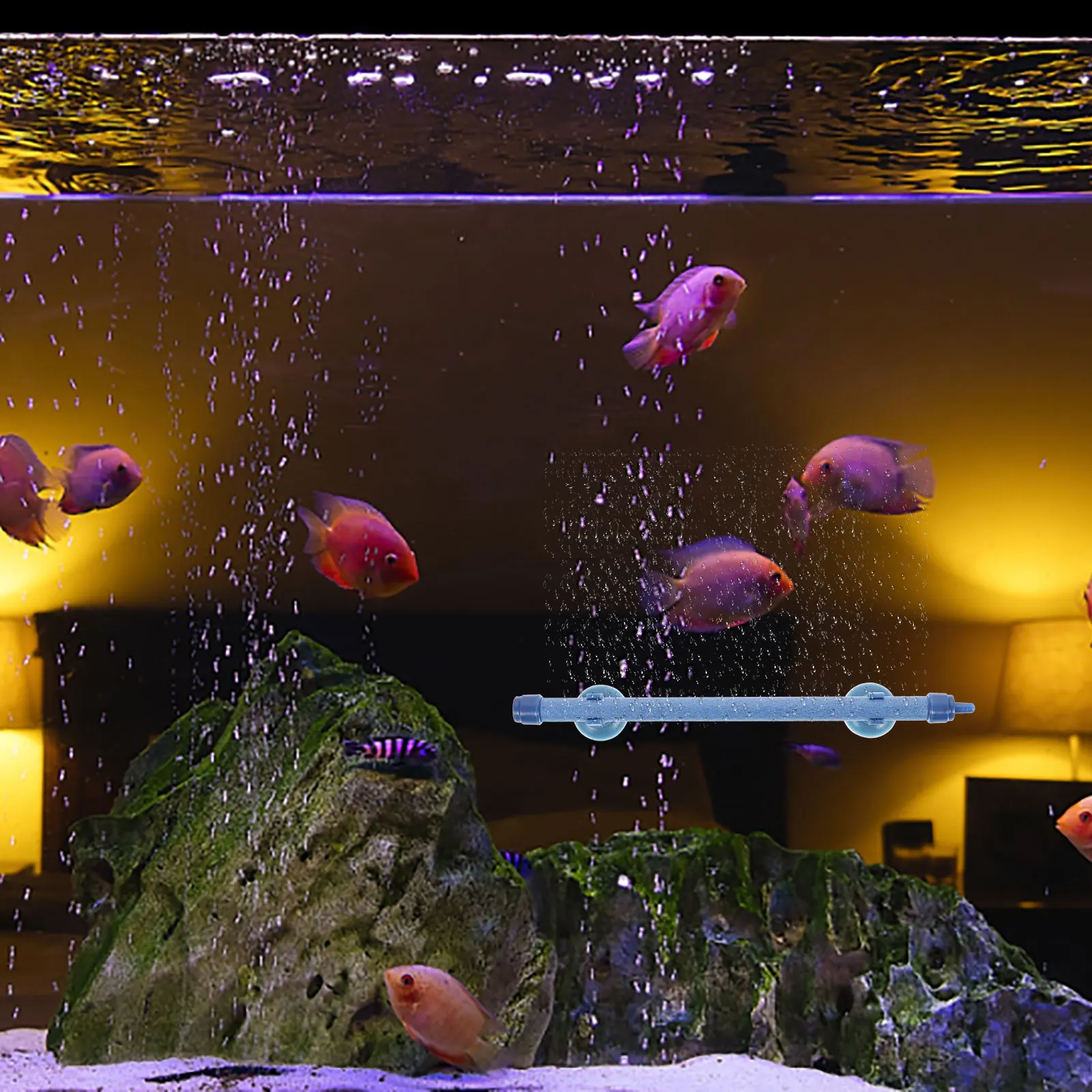 

Bubble Strip Air Oxygen Diffuser for Aquarium Tank Decor Freshwater Saltwater Hydroponic Use Practical Design