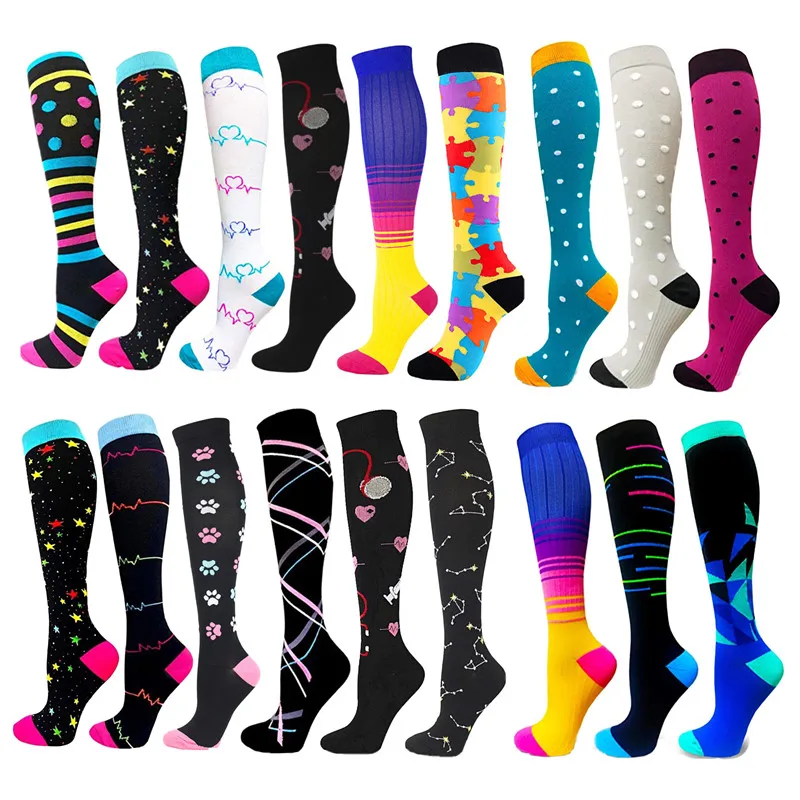 Compression Socks For Varicose Veins Men Women Crossfit Nurses Best Atheletic Football Outdoor Running Hiking Compress Socks