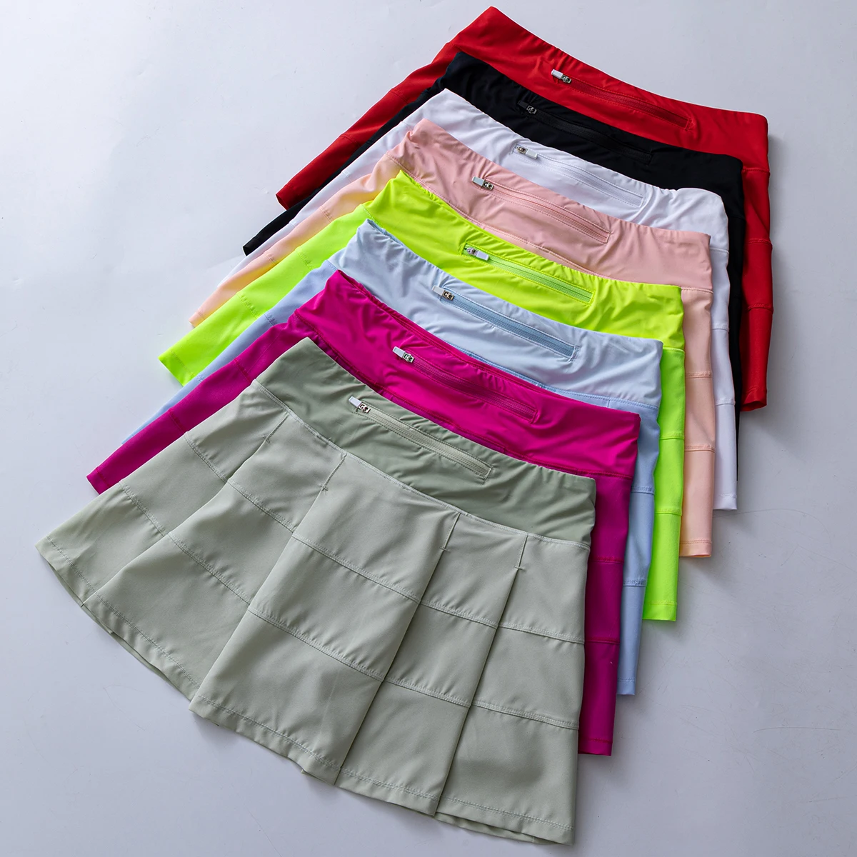

Summer Sport Marathon Tennis Dress Skirts for Women Micro-miniskirt High Waist Skirt Pleated Skort Fitness Athletic Sweatsuit