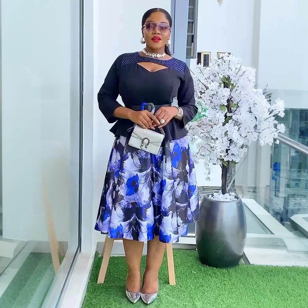 

Fashion African Dresses for Women Plus Size Africa Clothes Dashiki Ankara Outfits Gown Elegant Muslim Wedding Party Long Dress