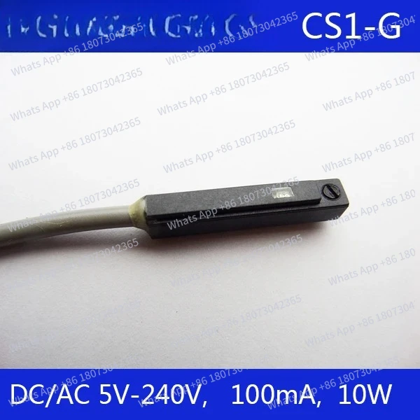 

1 шт. магнитный датчик-реле (рид-переключатель) CS1-G для пневмоцилиндров, красный светодиод, DC/AC 5В - 240В