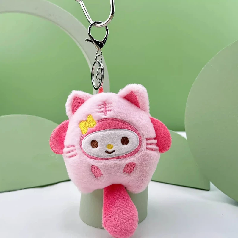 Zawieszki Sanrio, pluszowe zabawki, breloczki, wykwintne torby dla par dla dziewczyn, małe akcesoria, urocze lalki, akcesoria dla par, pamiątkowy prezent.