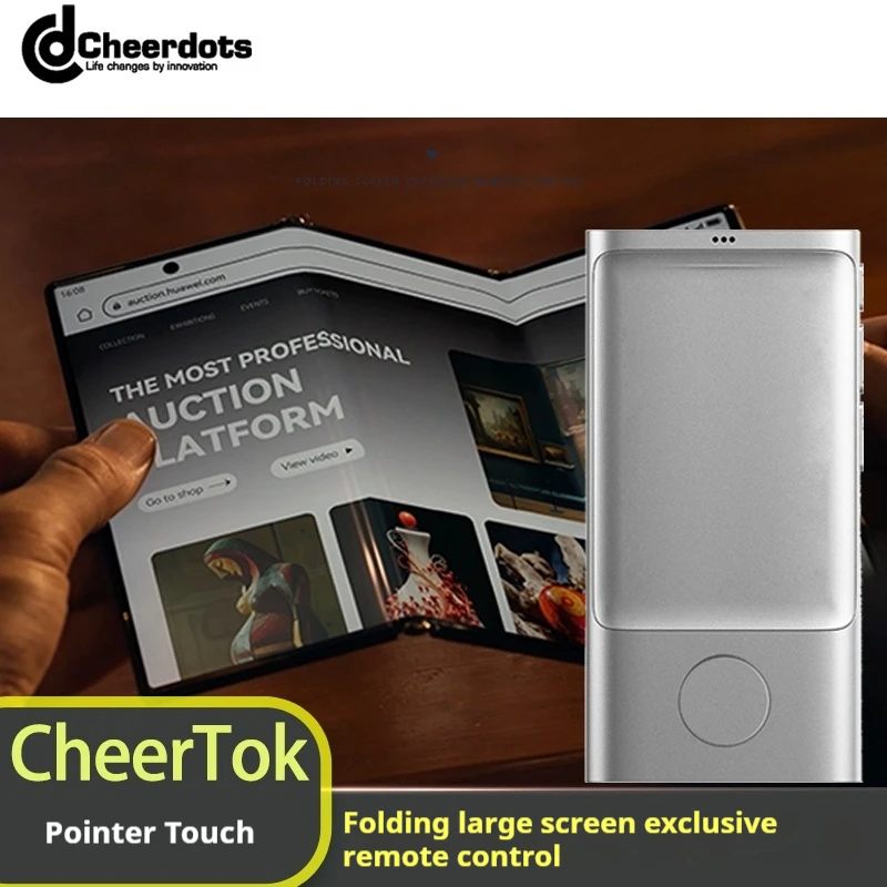 Cheerdots CheerTok Folding Screen Exclusive Remote Control All-in-one Pocket Touchpad Air Mouse Smart Phone Remote Customized