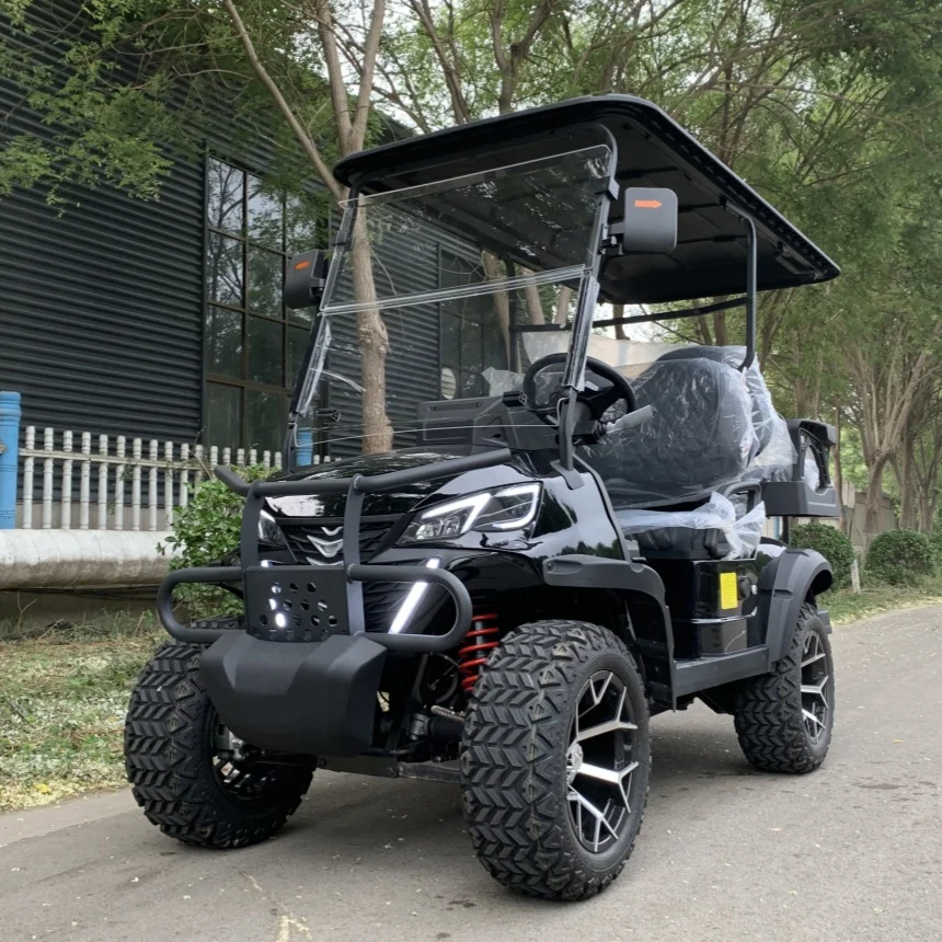 Cool Design Electric Golf Cart Stable Quality With Touch Screen Multimedia Player Lead-Acid Maintenance-Free Battery Golf Cart