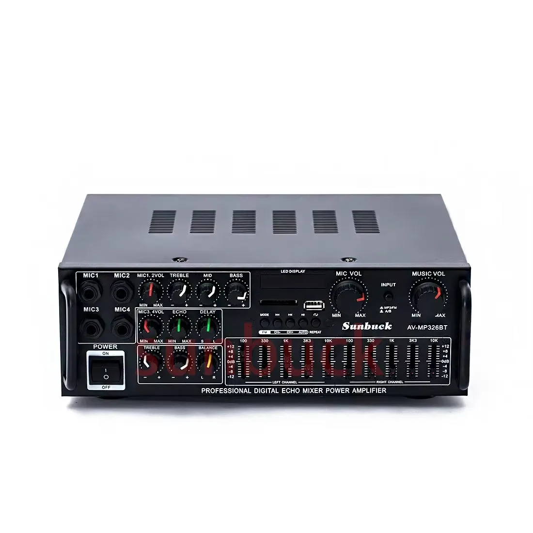 プリメインアンプ SUNBUCK AV-298BT カラオケ対応 Sunbuck AV-298BT - Unboxing + Sound test - YouTube