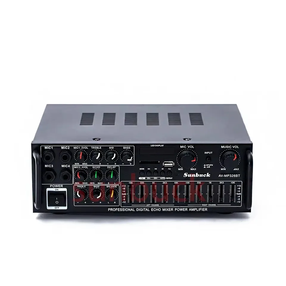 Sunbuck カラオケサウンドアンプ 2.1 チャンネル 200 ワット * 2 ハイ