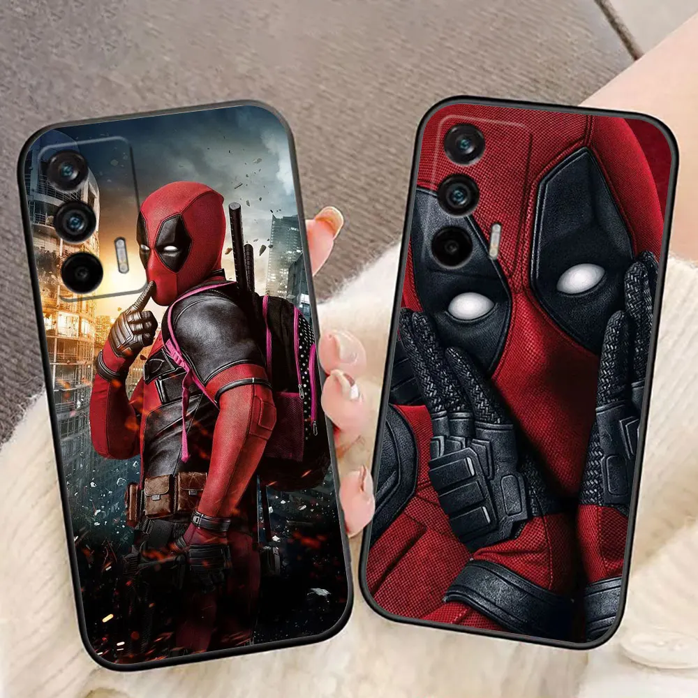 Marvel Funny Deadpool Phone Case For Realme C11 C20 C21 C21Y C30 C30S C33 C35 C55 C53 C63 C65 GT NEO 2 NARZO 50 X50 Case Funda