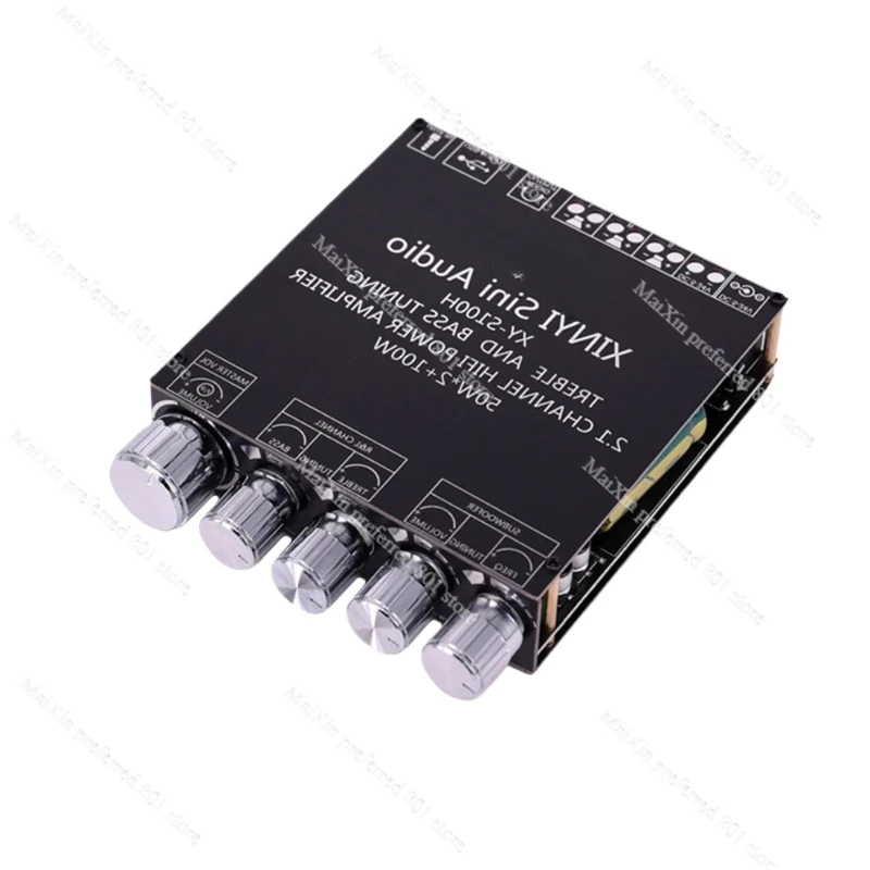 2.1 Channel Bluetooth Amplifier Board High Power 2*50W 100W Super Dynamic Bass Boost Audio Digital Amplifier Module