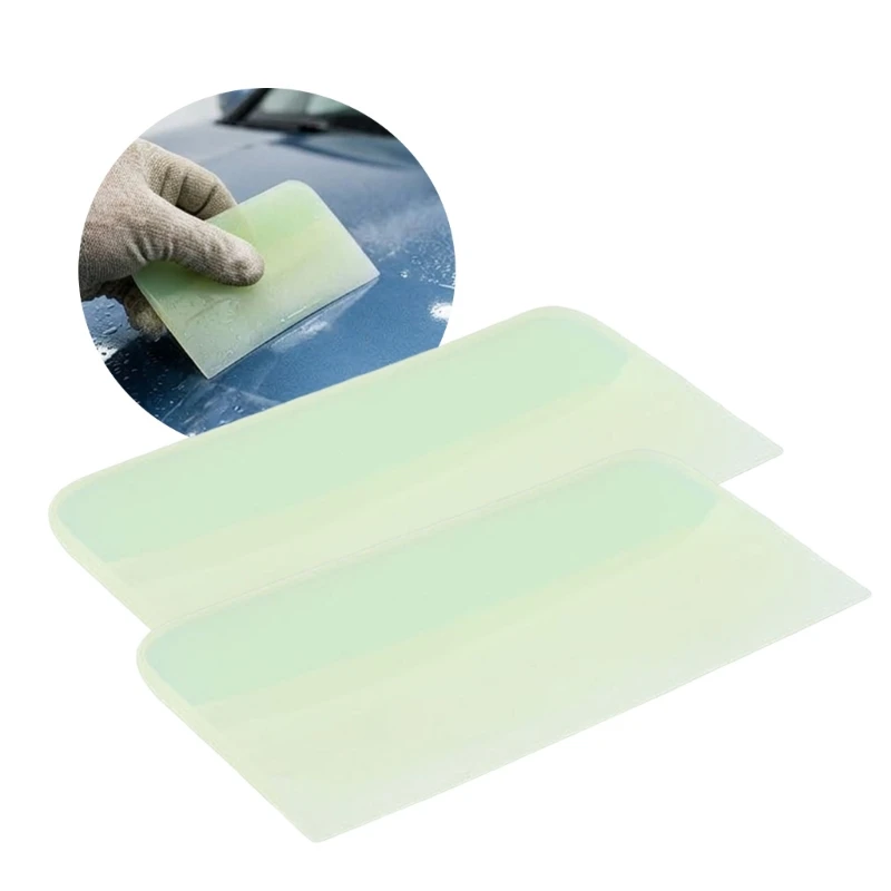 Soft Paint Film Squeegee Set for Wrap Installation 2Pcs Flexible Rounded Corner Scrapers for Curved Panels Trim Lines