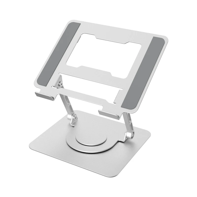 360 Degree Rotating Aluminum Laptop Stand Height Adjustable Foldable Portable Desktop Notebook Riser Holder For Macbook iPad