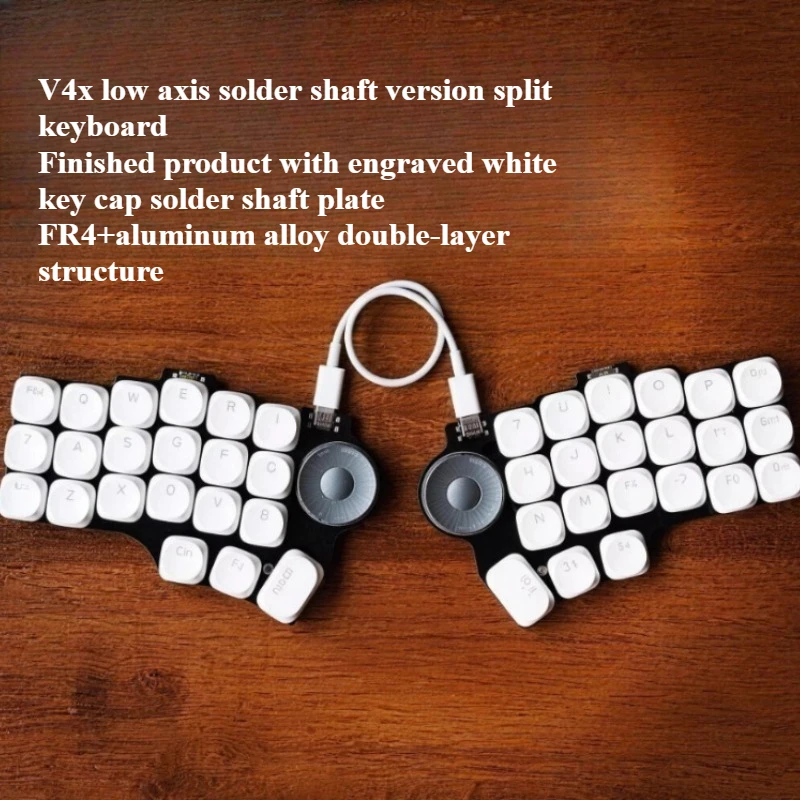 CorneV4 3x6 Low Profile Split Keyboard Customized Wired Single Mode Knob Keyboard for QMK VIAL Left and Right Hands Keyboards