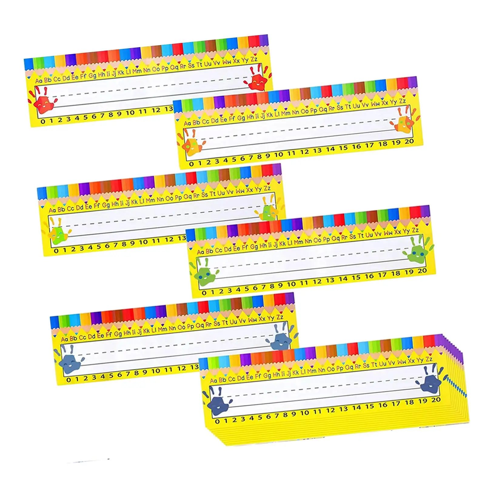 

Classroom Nameplates with Glue Point Dots Name Cards for Office Desk Desktop